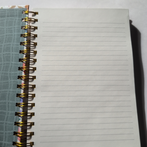 Clementine Spiral Notebook Mushrooms & Flowers Hardcover 8.5"x6.25" Ruled Page - Picture 5 of 5